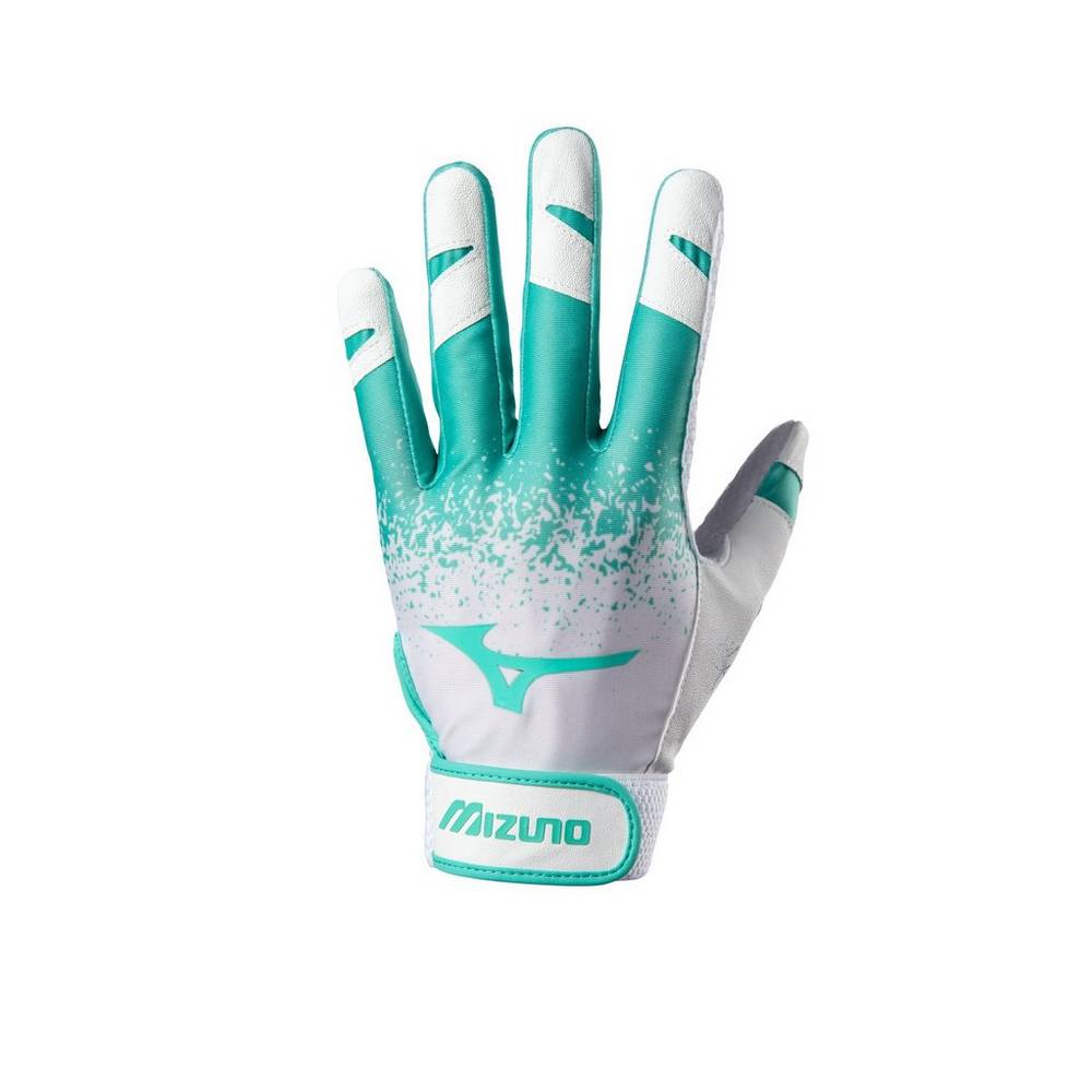 Womens Mizuno Finch Softball Batting Gloves Mint Philippines (TBYMHP248)